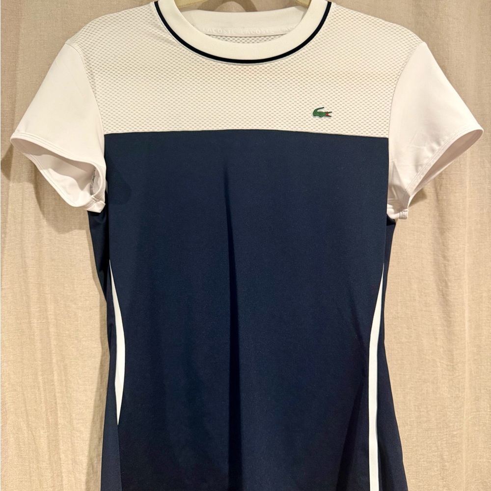 Lacoste Women's Sport Loose Fit Open Back T-Shirt